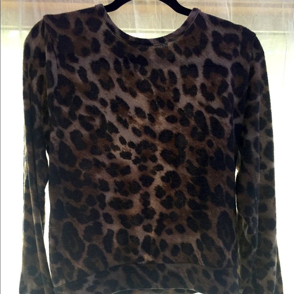 Cheetah print sweater